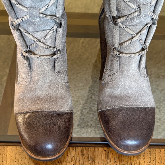 Sorel Cate The Great Tall LaceUp Lug Sole Wedge Boot Style NL2175-227 Size US8.5 - Picture 10 of 17